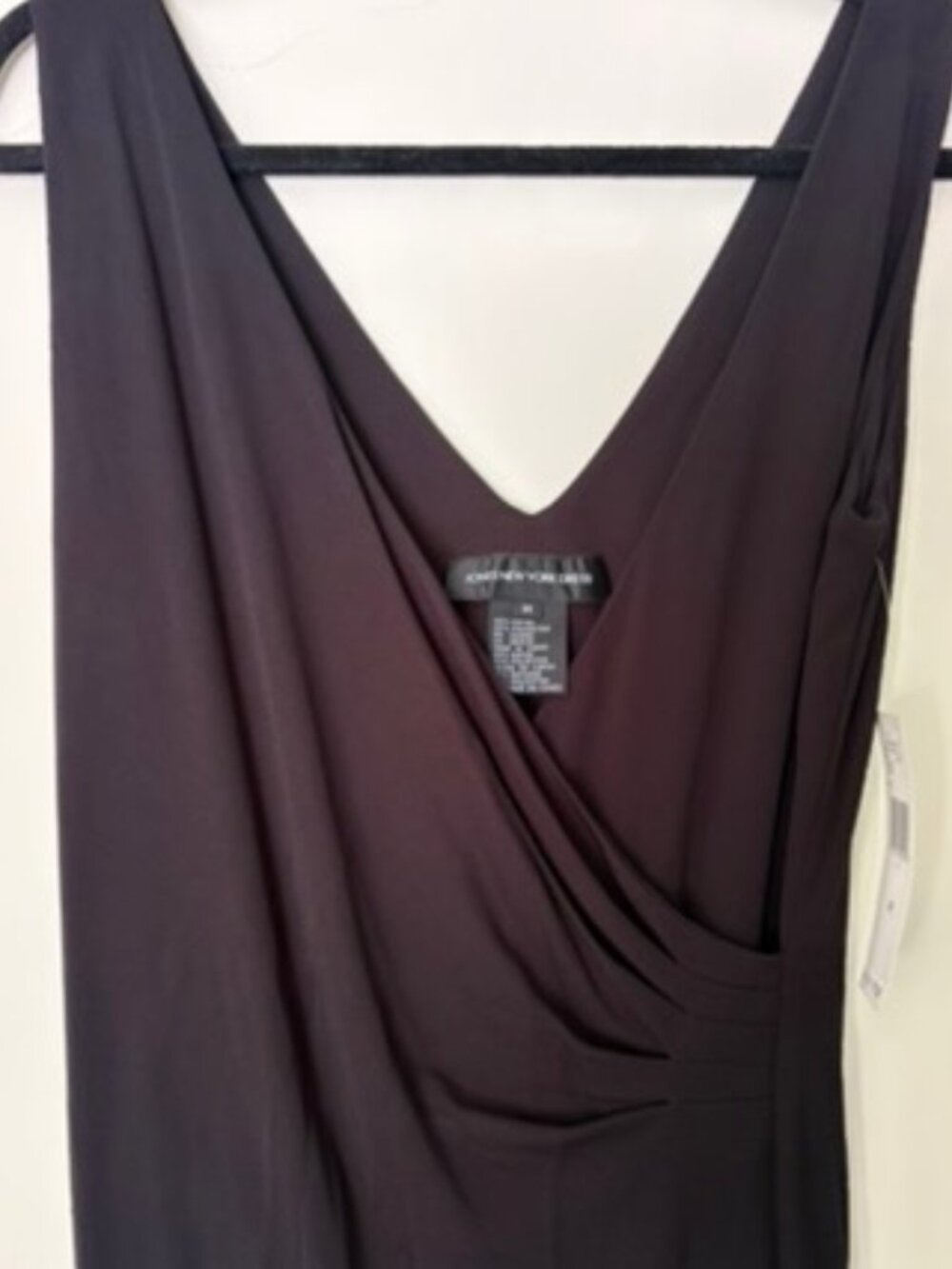 Jones New York wrap dress black NWT, size M